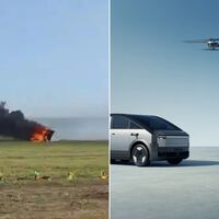 Dos vehículos de Xpeng AeroHT chocaron en el aire y uno acabó envuelto en llamas: un accidente que golpea sus ambiciones