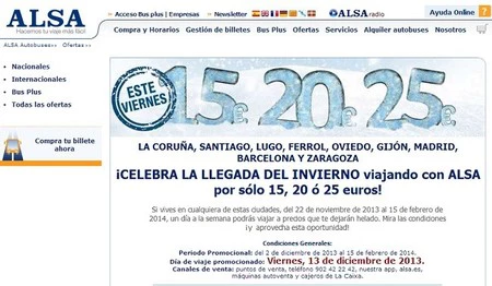 Alsa lanza una oferta para viajar entre Asturias y Madrid por solo 15 euros