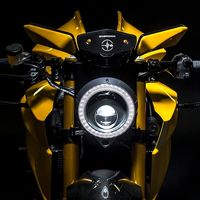 Sin retrovisores, con dos cámaras y tres pantallas: así es la Bolid-E, la moto eléctrica de Energica y Samsung 