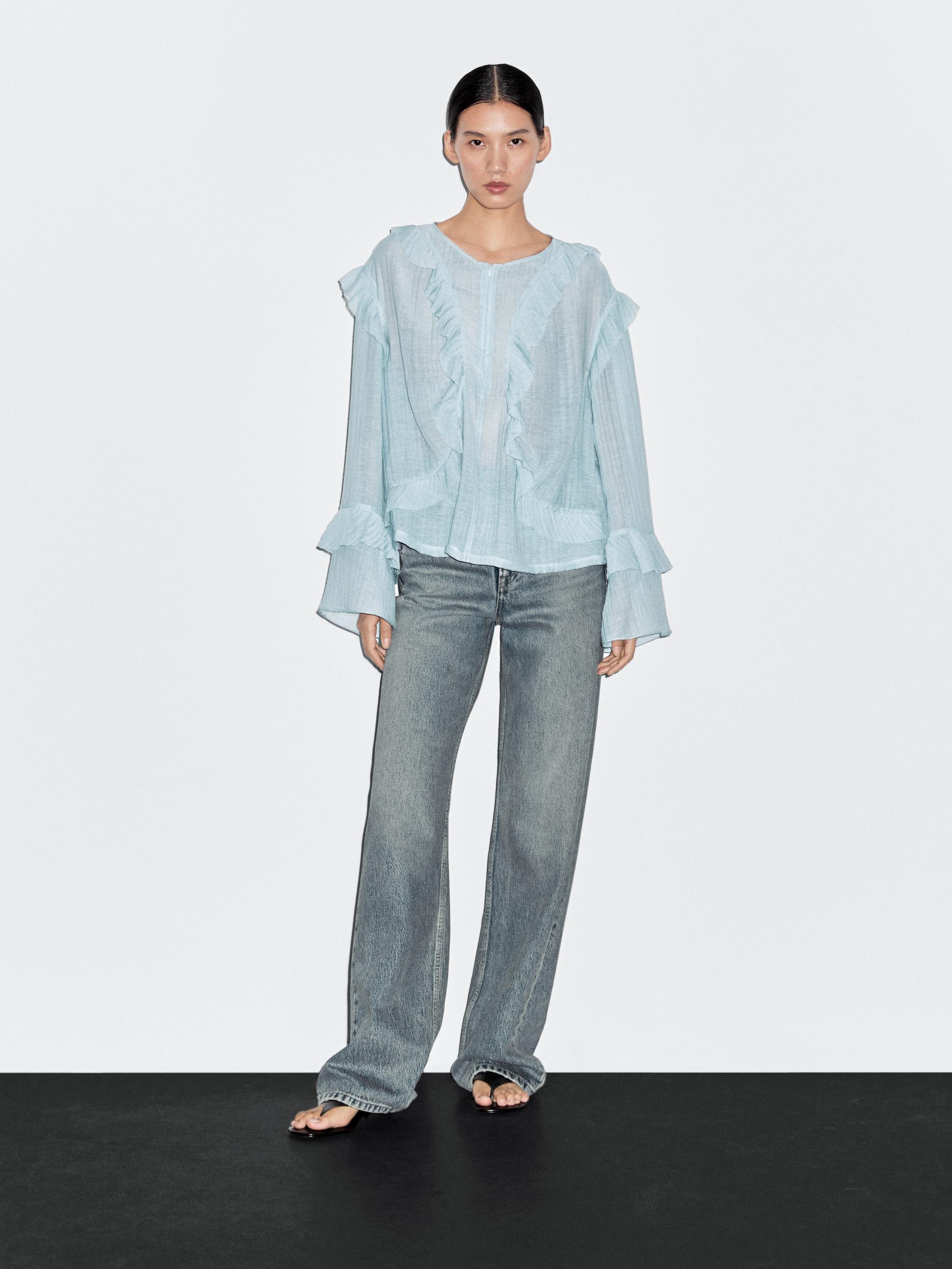 Blusa celeste