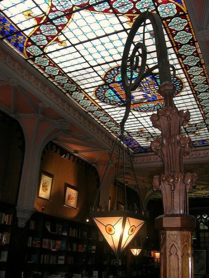 Vidriera Livraria Lello