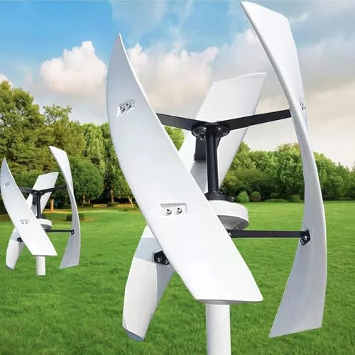 Turbina de viento, diseño de levitación magnética vertical, sistema de 3 palas, controlador de bajo ruido, ideal para uso en exteriores en varios entornos, 5000 W-24 V
