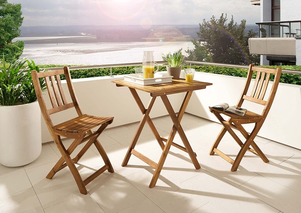 Siete sillas plegables de jardín, perfectas para disfrutar junto a la