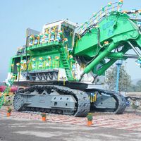 De devorar diésel a ser 100% eléctrica: la increíble transformación de una excavadora minera de 650 toneladas en India