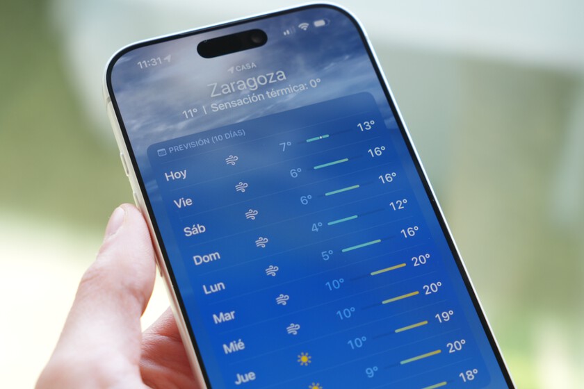 El Tiempo de Apple no suele darme ni una. Lo bueno es que ahora ya sé que pedirle a Siri para que acierte, y tiene truco
