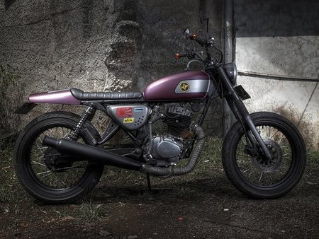 Honda CB100 custom, o como construir algo bonito con bajo presupuesto