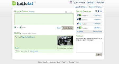Hellotxt añade nuevas funcionalidades
