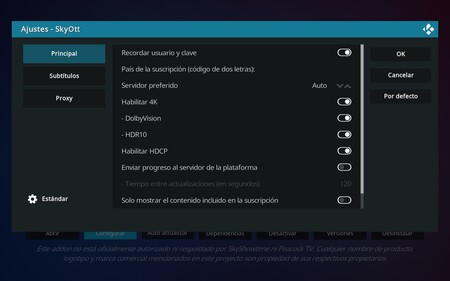 SkyShowtime en Kodi