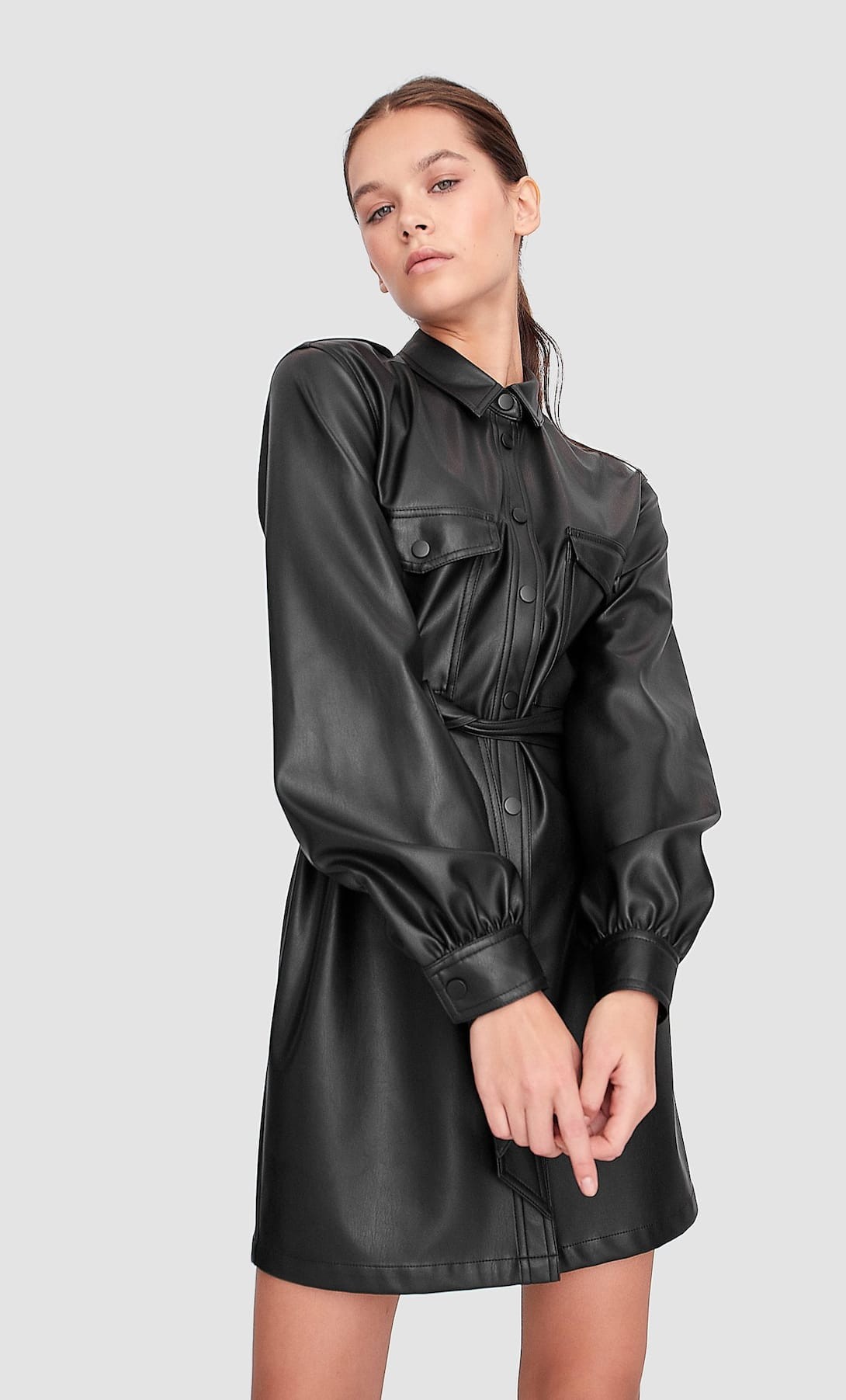 Stradivarius Vestido Polipiel Vestido Largo Vestido Corto Efecto Piel Stradivarius Vestido Stradivarius Vestido Polipiel Vestido Largo Vestido Corto Efecto Piel Stradivarius Vestido