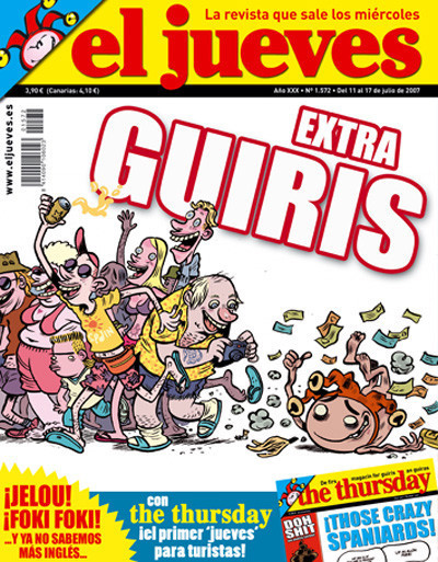Extra sobre guiris en el Jueves