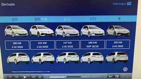 De 241 a 328 hp: se filtra la potencia de los próximos cinco Volkswagen Golf deportivos
