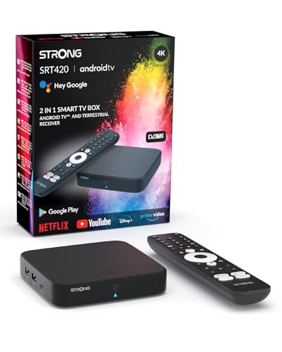 STRONG SRT420 TV Box Android TV 4K con Puerto Ethernet