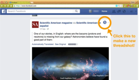 ¿Quieres proteger a los autores de los mensajes que compartes en Facebook? ThreadShots emborrona su nombre