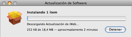 Actualizaciones de software: iWork '08 y Firmwares EFI para equipos Intel Core 2 Duo
