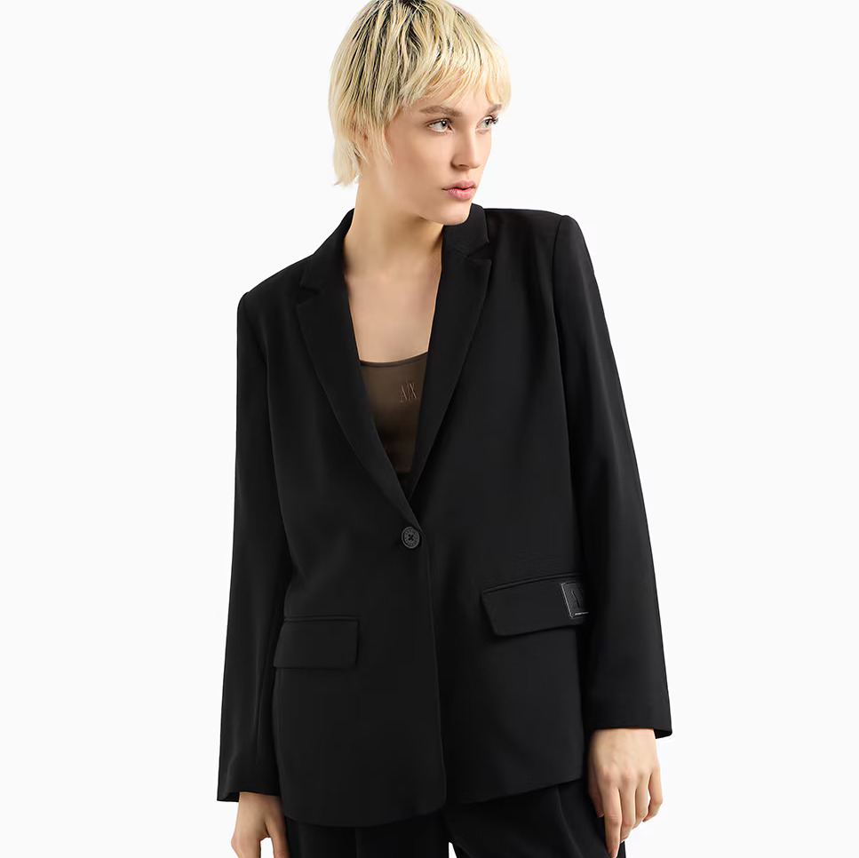 Armani Exchange
Chaqueta de traje de mujer regular fit de un botón