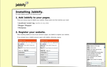 Jabbify, añade un sistema de chat a tu blog