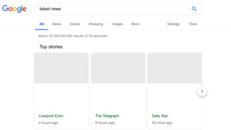 Así es como dice Google que se verá el buscador si finalmente se aprueba la reforma de la Ley de Copyright