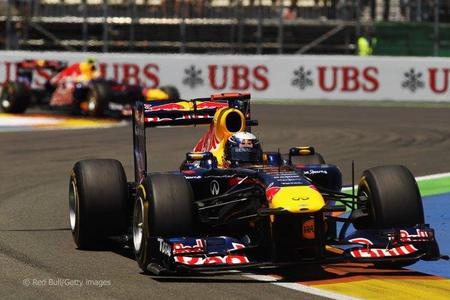 Sebastian Vettel en el Gran Premio de Europa de F1 2011 en Valencia