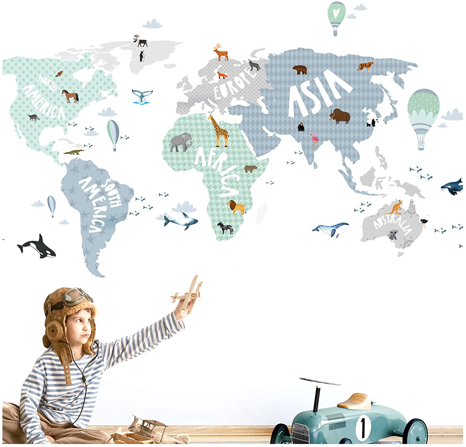 Papel mapa del mundo
