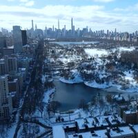 Let it snow: Nueva York bajo la nieve a vista de dron. Vídeos inspiradores