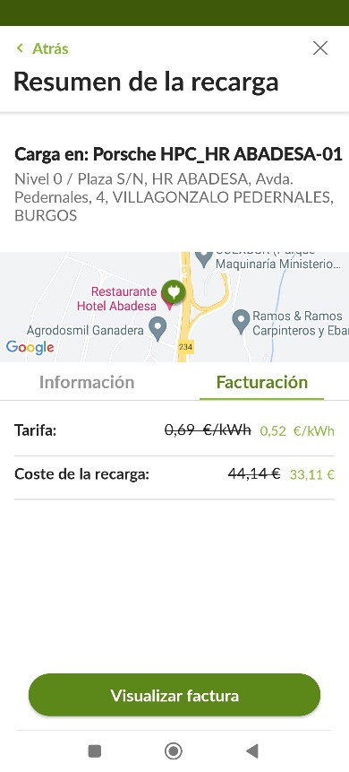 Factura Carga Iberdrola