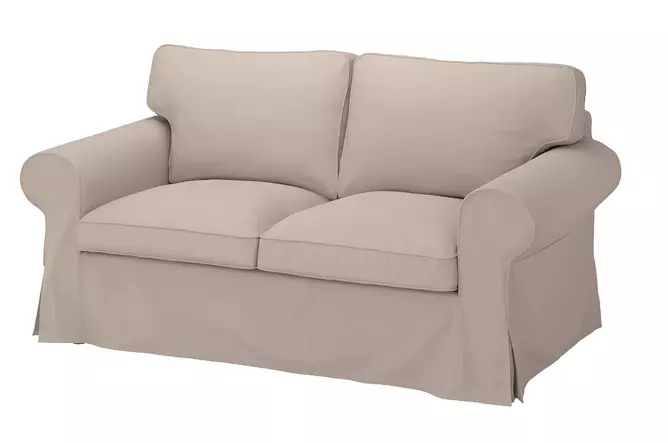 Sofá de 2 plazas EKTORP, Totebo beige claro