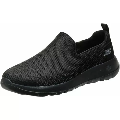 Skechers Performance GO WALK MAX, Zapatillas sin cordones para Hombre, Black Textile/Trim, 43.5 EU