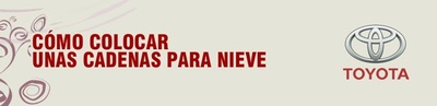 Cómo colocar las cadenas para nieve. Infografía 