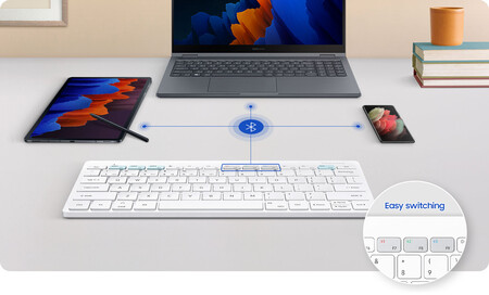 Samsung Smart Keyboard Trio 500: nuevo teclado inalámbrico con Samsung DeX para conectar móvil, tablet y ordenador a la vez