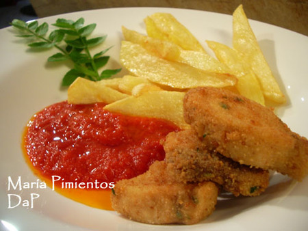 Pez espada empanado. Receta