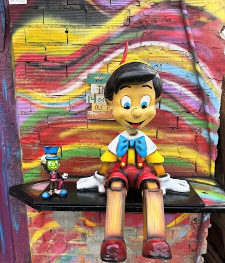 Pueblo Navidad Encendido Luces Bonitas