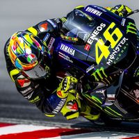 Valentino Rossi: "Estoy muy contento con el ambiente del box, en Yamaha están muy centrados en mejorar"