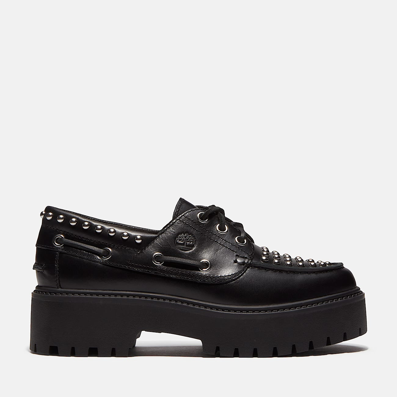 Náuticos con plataforma Stone Street para mujer en negro