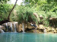La cascada de Tat Kuang Si, en Laos