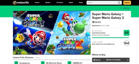 Metacritic Mario Galaxy Port Switch