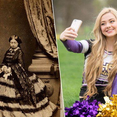 El increíble parecido entre las tarjetas de visita que popularizó la reina Victoria en el siglo XIX y las redes sociales del siglo XXI