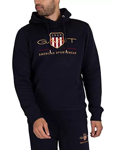 GANT REG Archive Shield - Sudadera con Capucha para Hombre