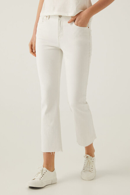 Jeans Blancos Flare Springfield Jeans Blancos Flare Springfield