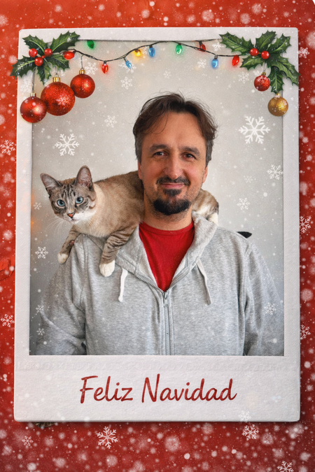 Foto Polaroid navideña