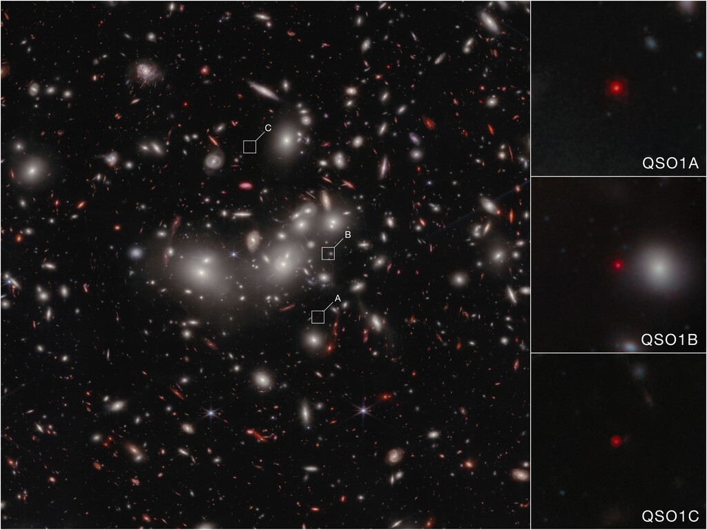 Primero el agujero negro, luego la galaxia: el James Webb acaba de romper lo que creíamos que era el orden establecido del Universo