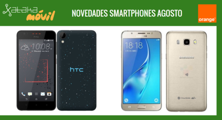 Precios Samsung Galaxy J5 y HTC Desire 825 con Orange, novedades en agosto