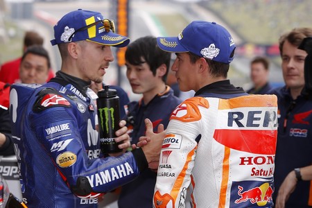 Maverick Vinales Marc Marquez Gp Americas Motogp 2018 2