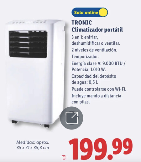 Aire Acondicionado Portatil Lidl