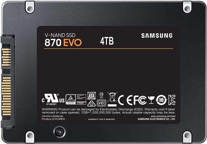 Samsung 870 EVO: se filtran los datos de un SSD con capacidades desde 250 GB a 4 TB de capacidad