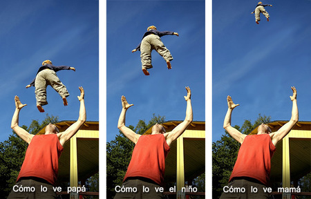 De padres y niños voladores