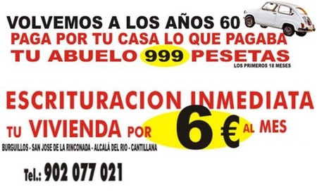 Ofertas novedosas en inmuebles: tu casa por 6 euros