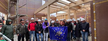 Así es la primera casa ecopasiva de España. Se construye en la Vega de Granada y emplea madera de chopo