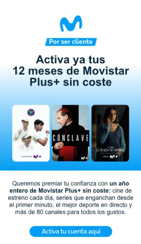 Mensaje con el código de la promoción. Imagen de Movistar