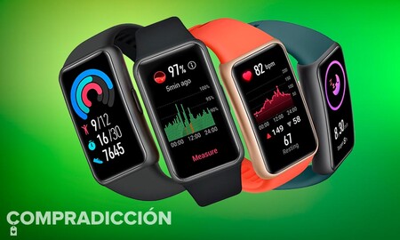 Primer precio mínimo de Amazon para la nueva Huawei Band 6: sólo hoy tienes esta elegante pulsera deportiva por 12 euros menos