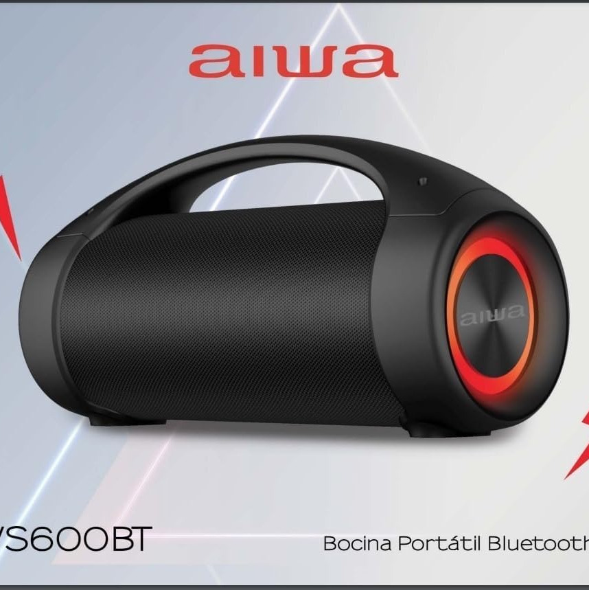Aiwa Bocina Inalámbrica AWS600BT True Wireless con Bluetooth, LED